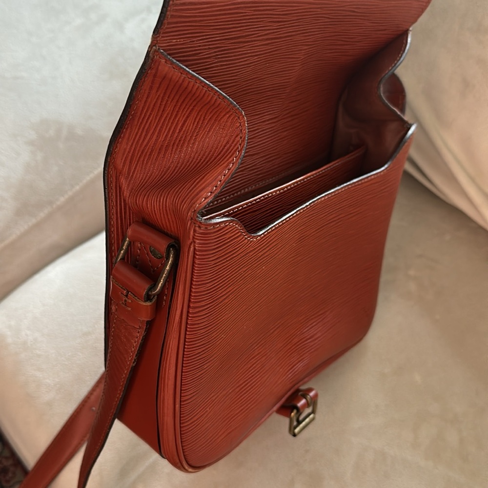 Louis Vuitton Cartouchiere Epi Leather crossbody cognac brown - Picture 9 of 11